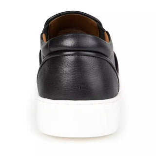 Tênis masculino Thomas &amp; Vine Conley Slip On de couro, preto, tamanho 11 M
