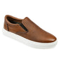 Tênis masculino Thomas &amp; Vine Conley Slip-On de couro marrom, tamanho 13 M