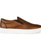 Tênis masculino Thomas &amp; Vine Conley Slip-On de couro marrom, tamanho 13 M