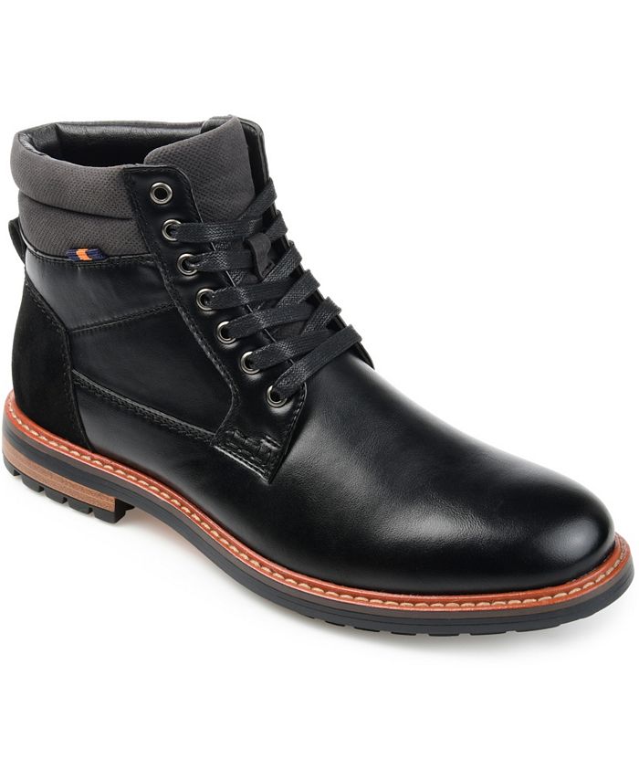 Botas de cano curto Vance Co. Reeves masculinas, pretas, tamanho 10,5 M