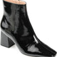 Botas Haylinn femininas Journee Collection, pretas, tamanho 9 M