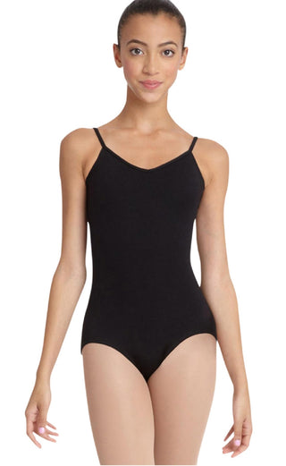 Vestido de malha com decote em V Capezio feminino, preto, tamanho grande