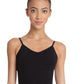 Vestido de malha com decote em V Capezio feminino, preto, tamanho grande