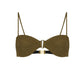 Nelblu - Ondas Crinkle Bandeau Bikini Top