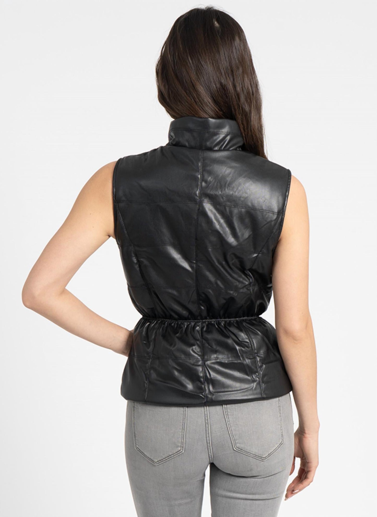 Love Token - Chlo Puffer Vest With Cinched Waist
