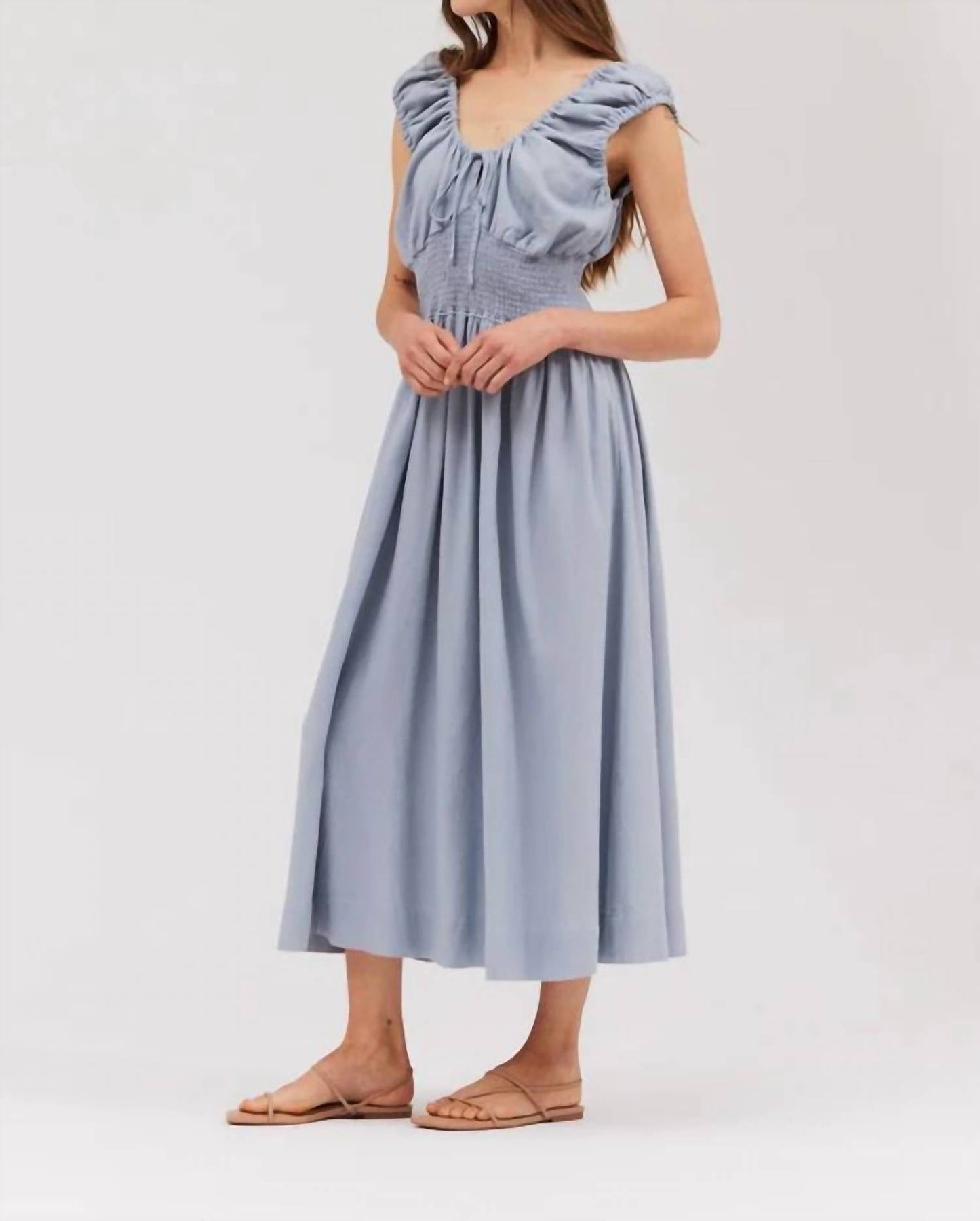 Grade & Gather - Linen Blend Midi Dress