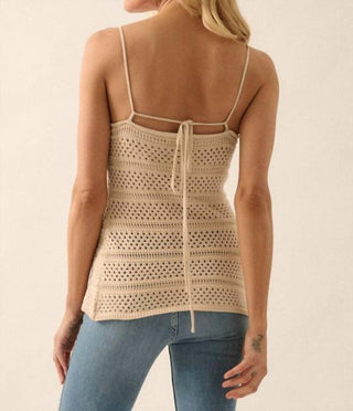 Promesa - Pointelle Knit Top