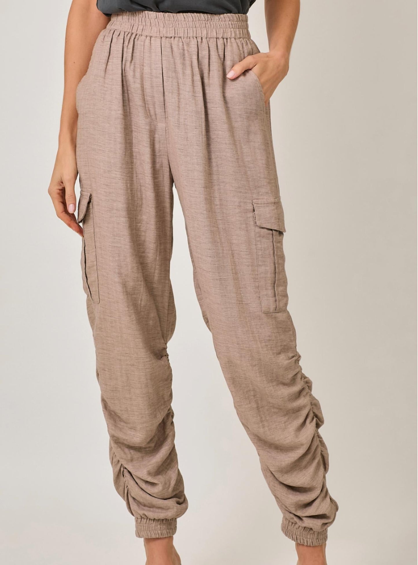 Mystree - Rouched Jogger Pants