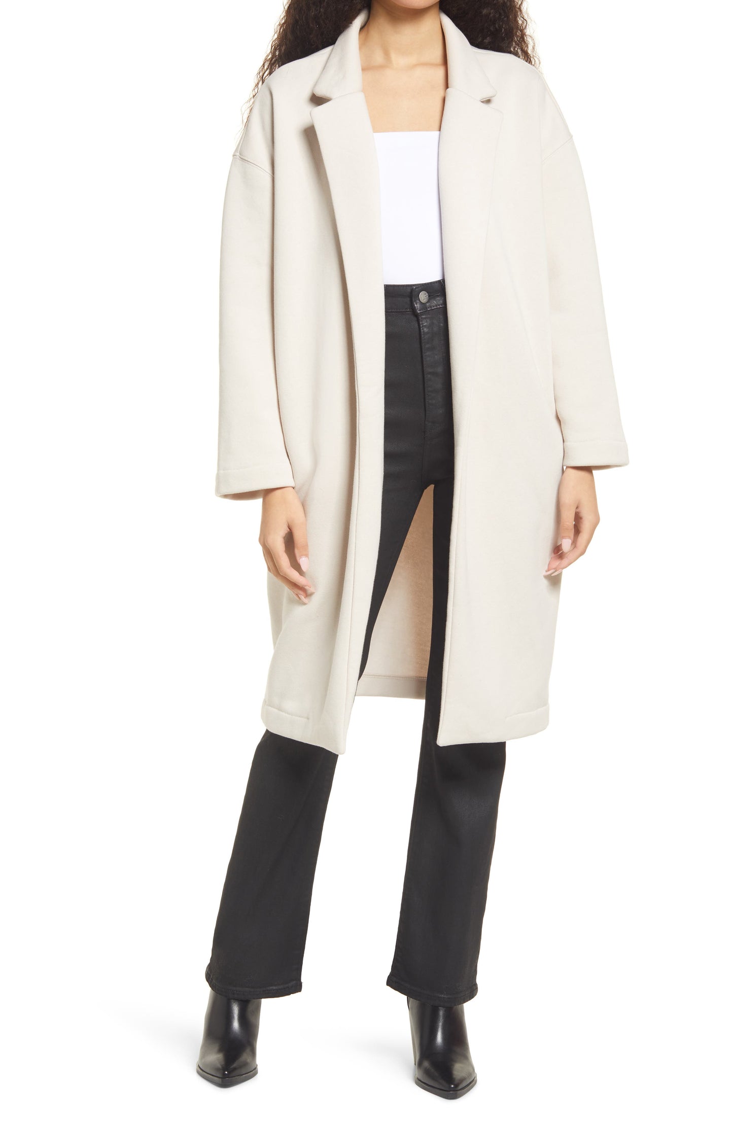 BLANKNYC Cotton Blend French Terry Coat - Medium