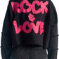Elan - Graffiti Rock & Love Cropped Jacket