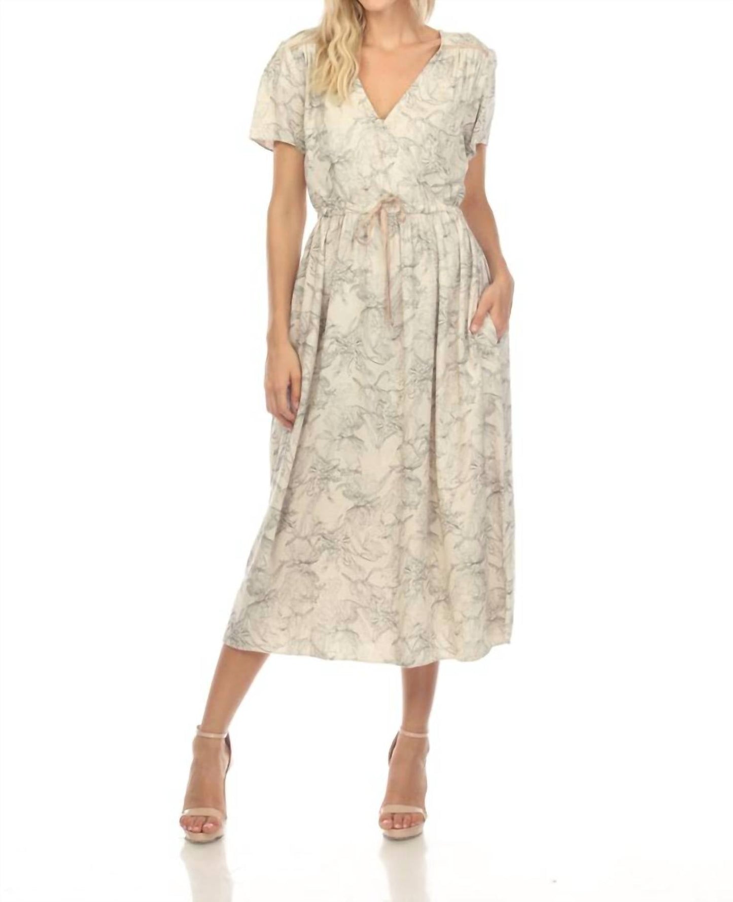 Johnny Was - Etched Floral Wrap House Dress
