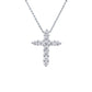 Diana M Jewels - 14kt 3.00 Cts Lab Grown Diamond Cross Necklace
