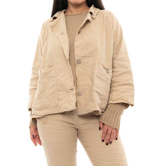 Aequamente - Jaqueta de algodão amassada