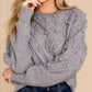 &Merci - Pom Pom V Style Sweater