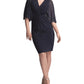 Joseph Ribkoff - Dress With Sheer Rhinestone Beaded Sleeves