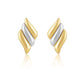Sahira Jewelry Design - Women's Heather Two Tone Statement Earirngs