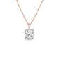 Diana M Jewels - Lab Grown Diamond Solitaire Cushion Pendant Necklace