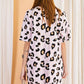 Easel - Leopard Oversize Knit Tee Dress