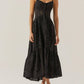 Astr - Yamila Eyelet Corset Midi Dress