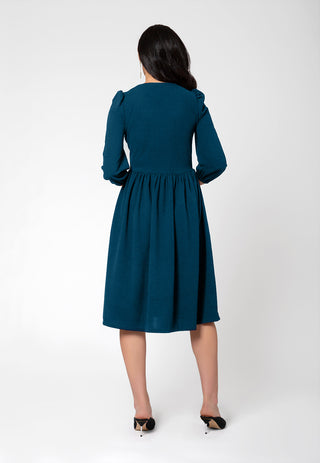 Vestido Iman Feminino Leota Azul Tamanho P