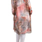 Gigi Moda - Long silk paisley print cardigan