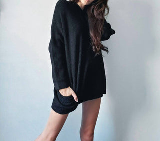 Lblc The Label - Suéter com capuz e bolso Lila