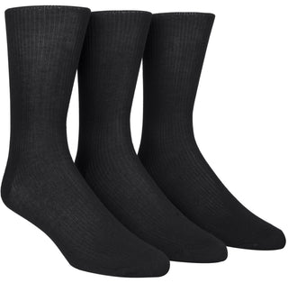 Pacote com 3 meias sociais Calvin Klein masculinas sem amarração, pretas, tamanho 7-12