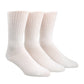 Meias Calvin Klein Masculinas em Algodão Rico, 3 Unidades, Brancas, Tamanho Regular