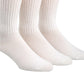 Meias Calvin Klein Masculinas em Algodão Rico, 3 Unidades, Brancas, Tamanho Regular