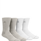 Pacote com 4 meias cano alto masculinas Calvin Klein cinza, tamanho 7-12