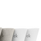 Pacote com 4 meias cano alto masculinas Calvin Klein cinza, tamanho 7-12
