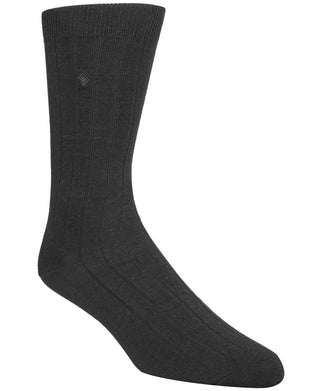 Cole Haan Men's Ribbed Crew Socks Black Size 7-12