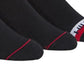 Pacote com 3 meias Tommy Hilfiger masculinas com logotipo, pretas, tamanho 7 a 12