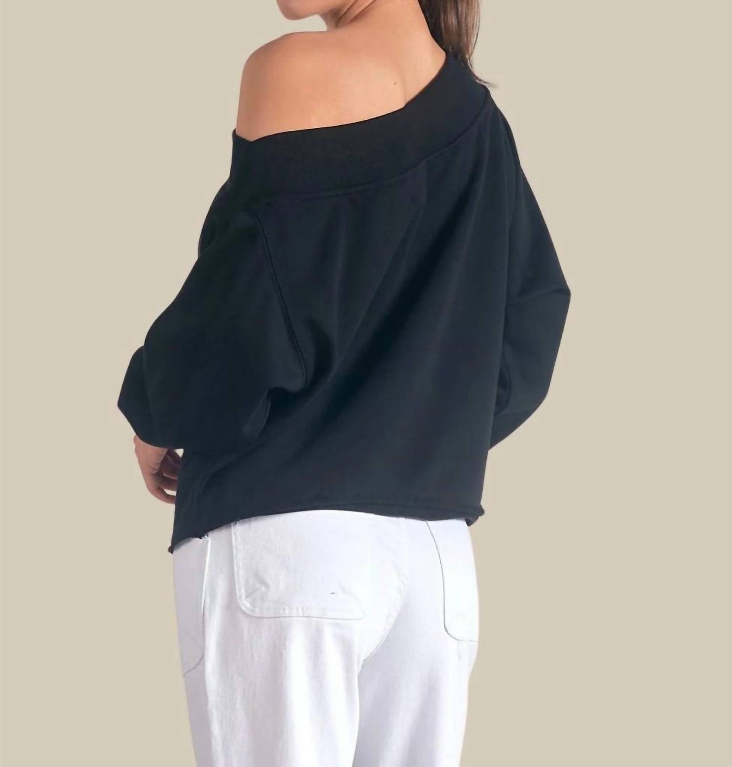 Elan - Long Sleeve Off Shoulder Top