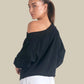 Elan - Long Sleeve Off Shoulder Top