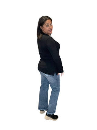 Risen - Calça Jeans de Cintura Alta e Perna Reta
