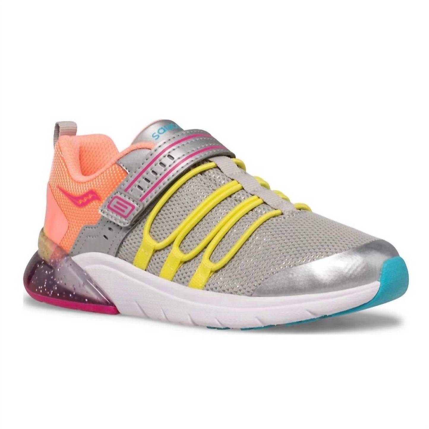 Saucony - Unisex Kids Flash Glow Sneaker