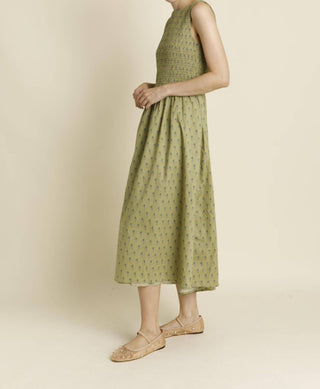 Aureum - Women's Boat Neck Floral Maxi Dress