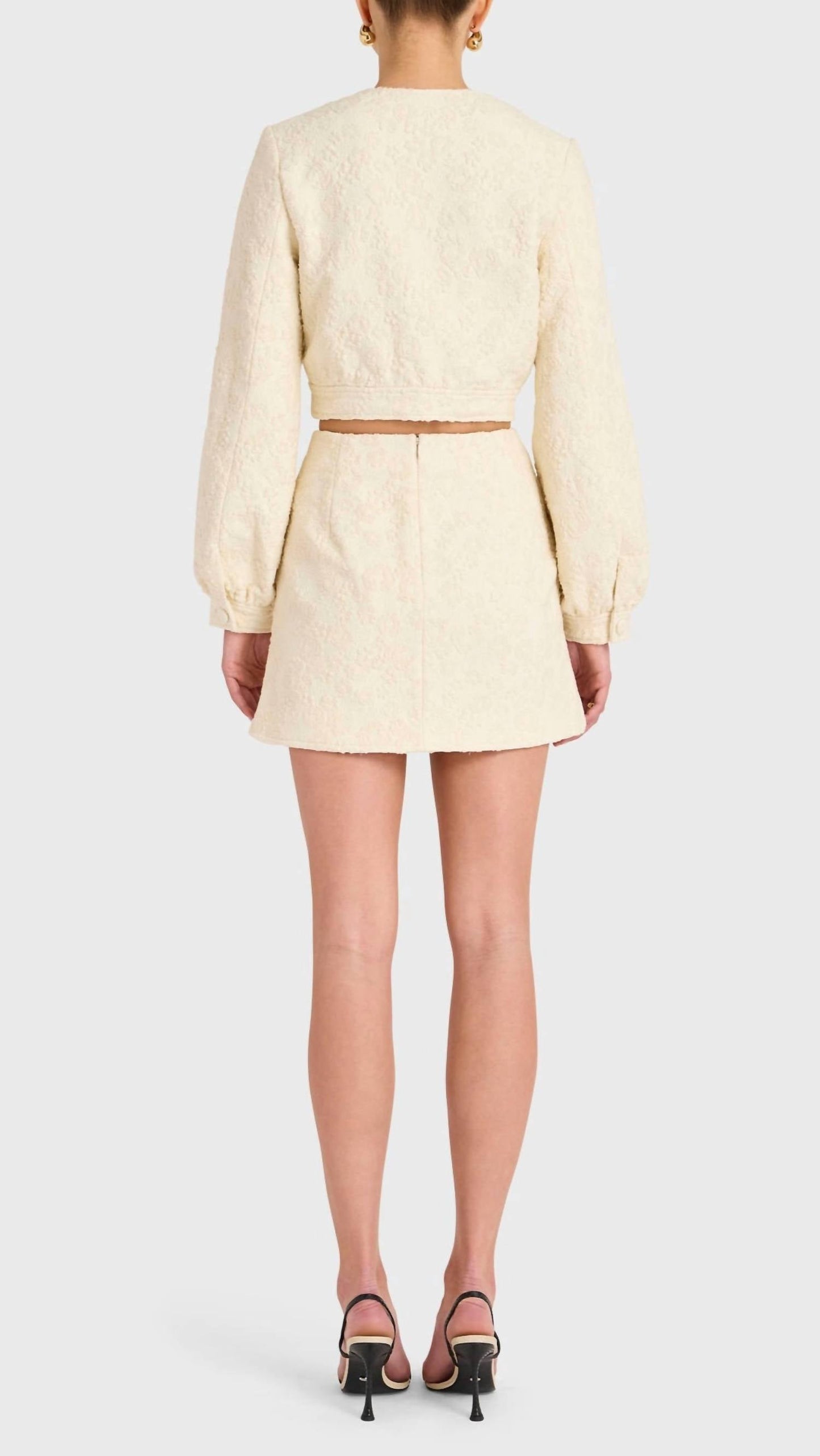 Amanda Uprichard - Bello Textured Mini Skirt