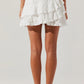 Astr - Kensley Eyelet Tiered Mini Skirt