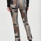 Joseph Ribkoff - Plaid Geometric Straight Ankle Pant