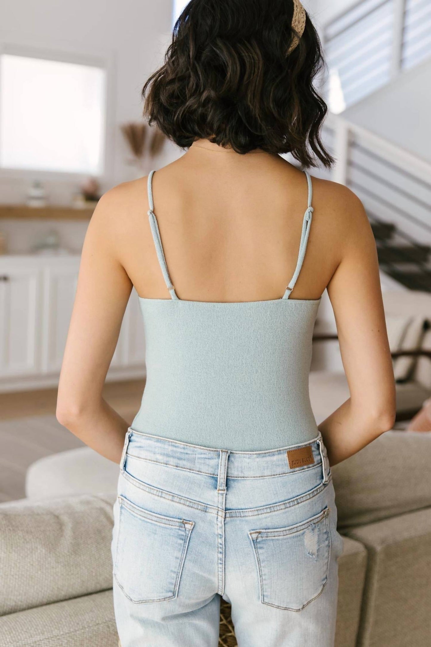 White Birch - Better Or Best Seafoam Tank Bodysuit
