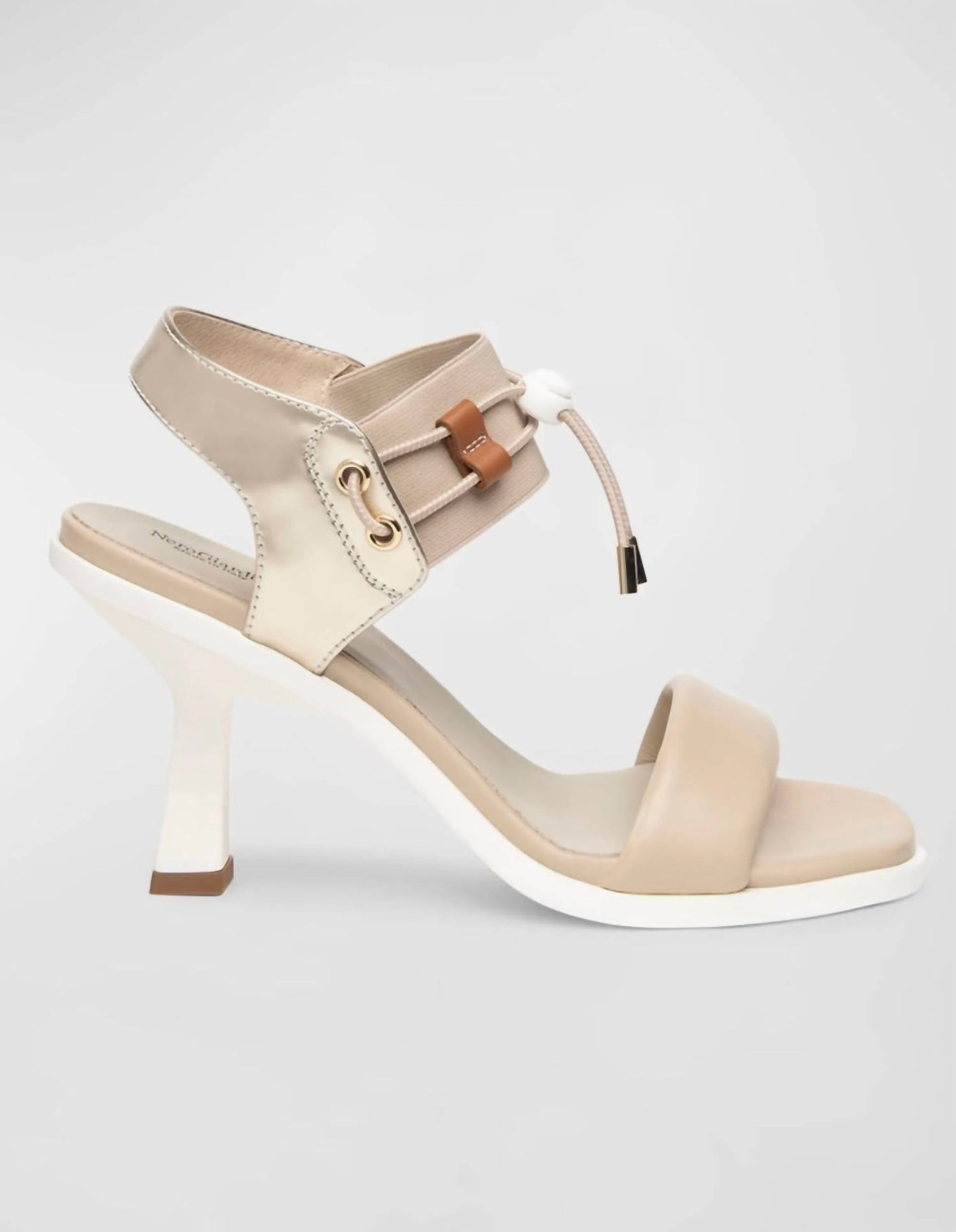 Nerogiardini - Women's Leather Canvas And Technical Material Sandals