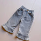 Axel & Rose - Girl's Denim Flare Ruffle Pants