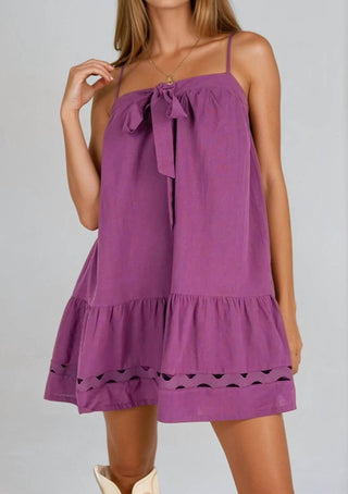 Listicle - Front-tie Mini Dress