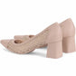 Agl - Women's Crochet Block Heels