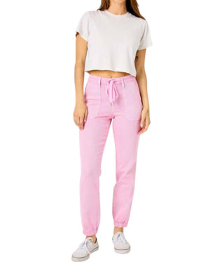 Judy Blue - Calça Jogger Cintura Alta Tingida