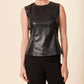 Dolce Cabo - Vegan Leather Studded Top
