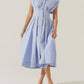 Astr - Beckett Tapered Waist Pleated Dress
