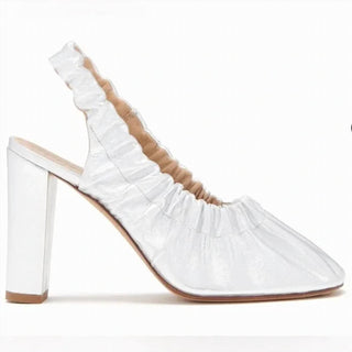 Ulla Johnson - Sapatos de salto alto franzidos em couro Lucia